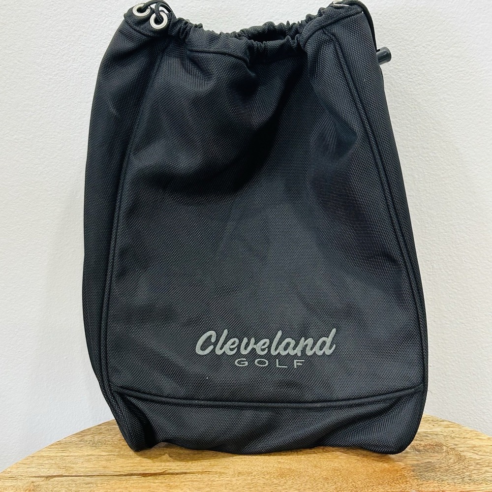 Black Cleveland Golf Shoe Bag EUC Travel